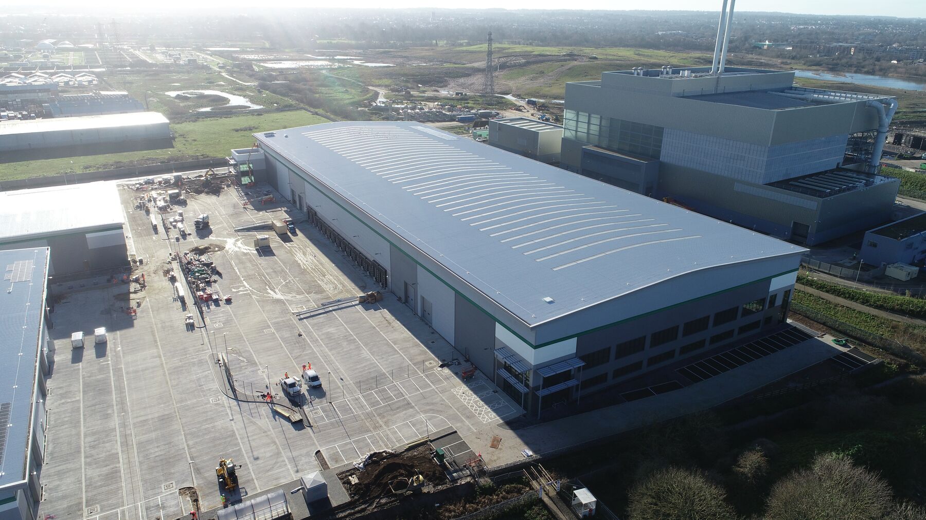 Aerial view of Prologis Beddington Park DC3&4