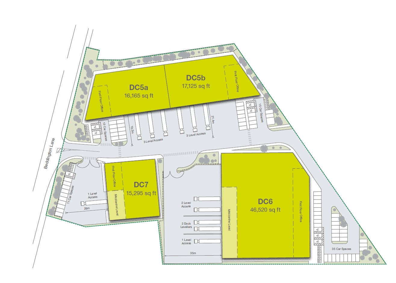 Prologis Park Beddington site plan