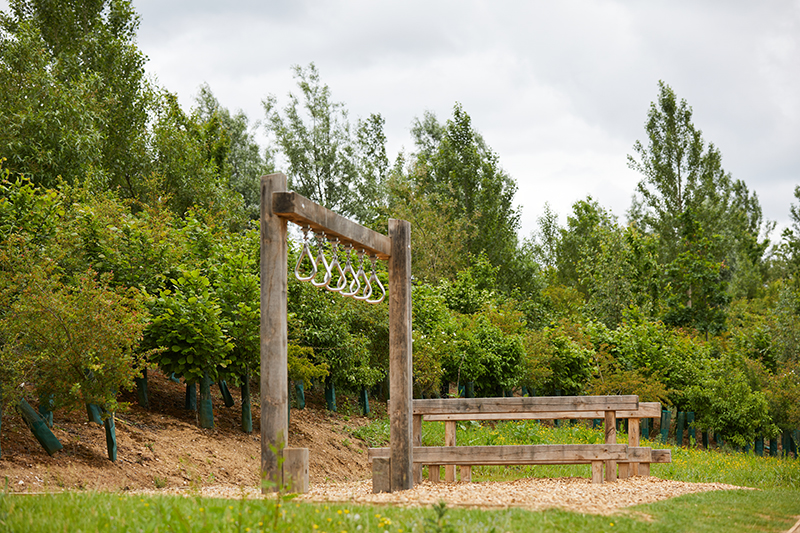 Outdoor fitness trail at Prologis Park Pineham