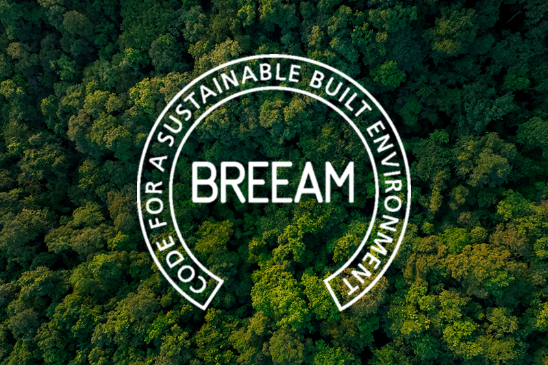 BREEAM image over trees