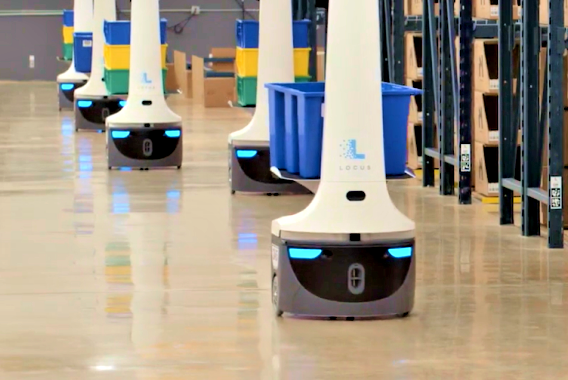 Robots in a warehouse